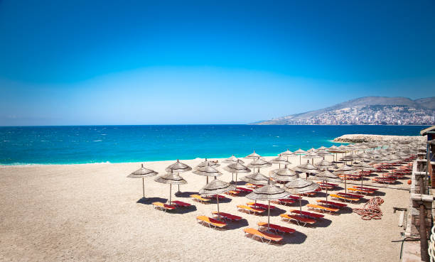 istock Beautiful Mango beach in Saranda, Albania. 913709122