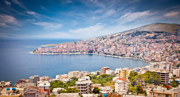 istock Panoramic view on Sarande city, Albania. 913709438