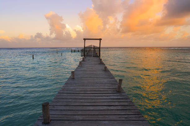 istock Mahahual Caribbean beach in Costa Maya 913710352