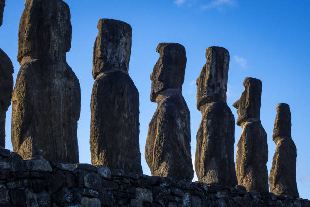 istock Moais statues, ahu Tongariki, easter island 913720718