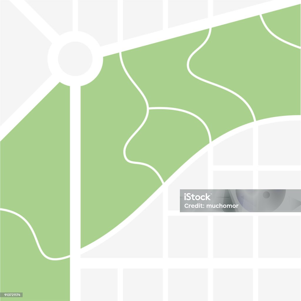 Vector Abstract Map Simple Flat City Map Concept Design Element In Flat ...