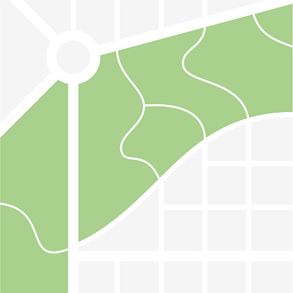 Vector Abstract Map Simple Flat City Map Concept Design Element In Flat ...