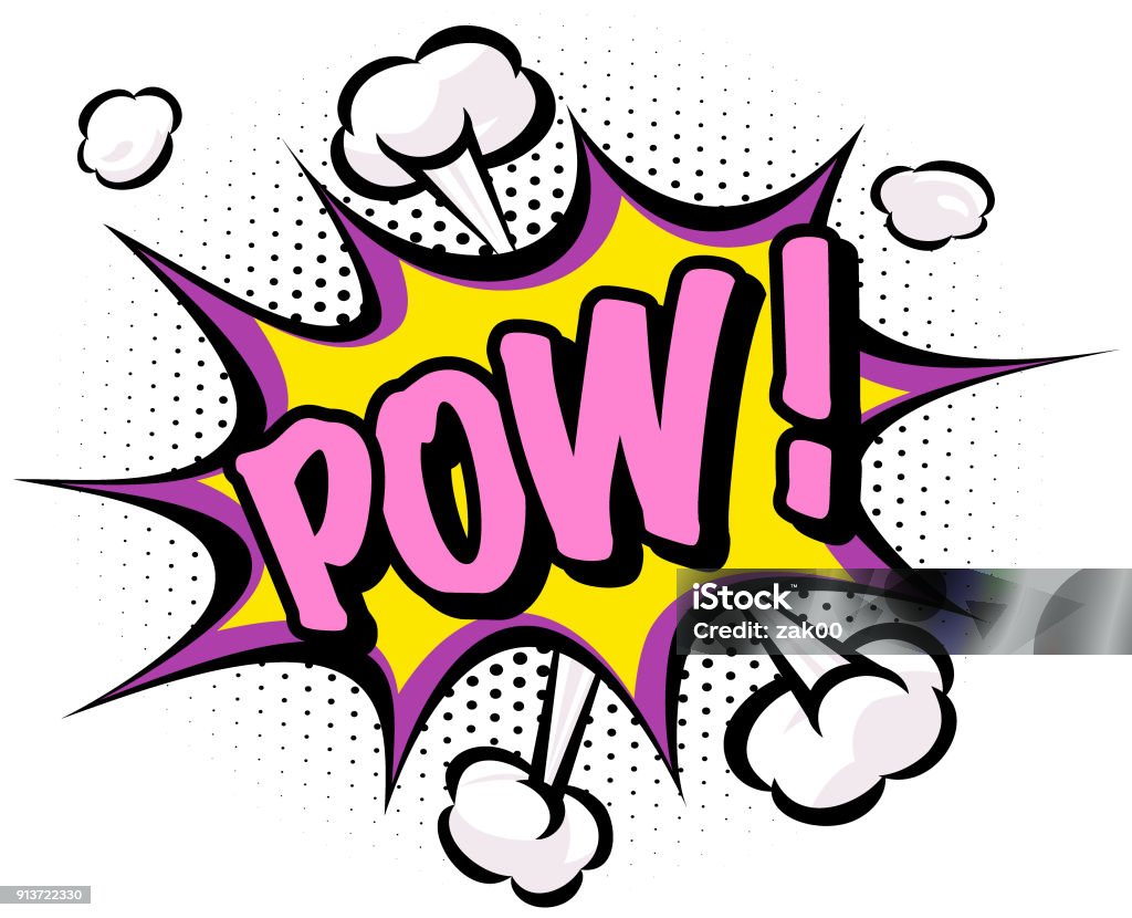 Pow Affect Pow Effect Stock Illustration - Download Image Now - Burping, Cloud ...