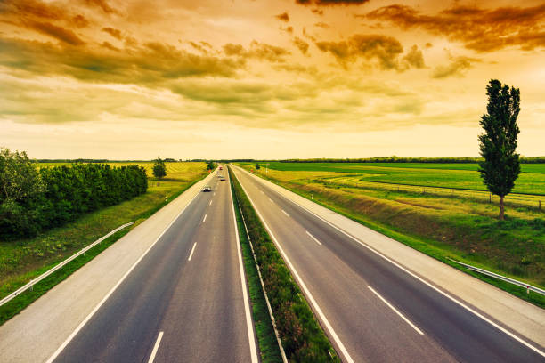 istock Highway in stormy day 913725530