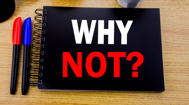 istock Conceptual hand writing text caption showing Why Not Question. Business concept for Leadership Motivation written on sticky note with space on old wood wooden background with sunglasses 913725674
