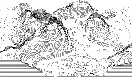 Eps10. Map of the topography line. Vector abstract topographic map concepts with perspective for your copy. mountain tourism