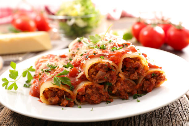 istock canneloni with beef and tomato sauce 913741806