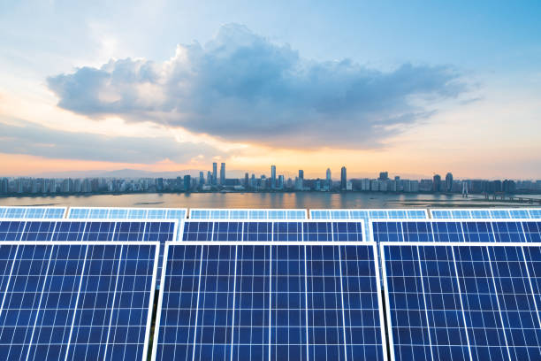 istock solar panels with cityscape of singapore 913742004