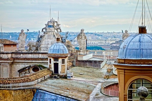 rooftop of the peters dome, Vatican, Rome, Italy
