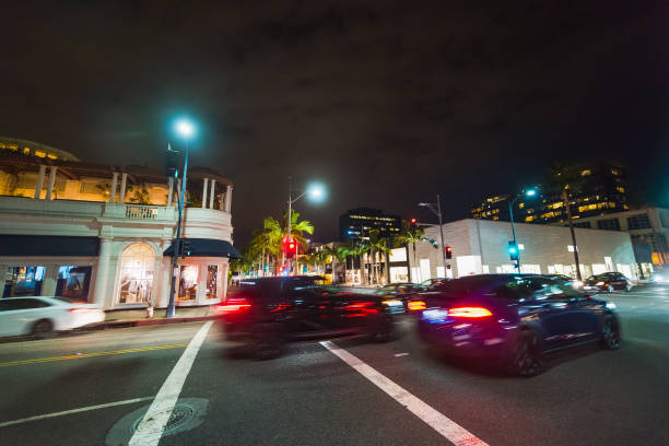 istock Traffic on Rodeo Drive at night 913750130