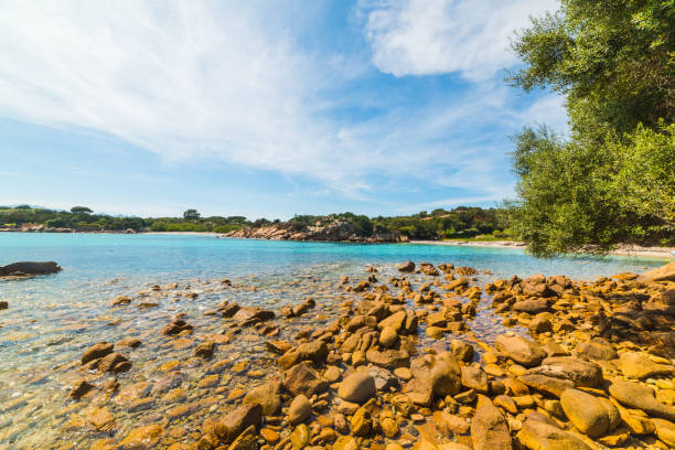 istock Rocks by the sea in a small cove 913750322