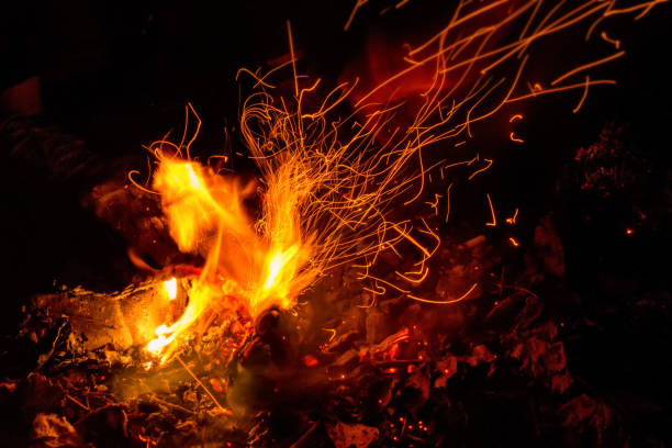 istock Close up bonfire slow shutter picture 913753262