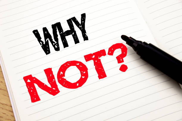 istock Why Not Question. Business concept for Leadership Motivation written on notebook with copy space on book background with marker pen 913753788