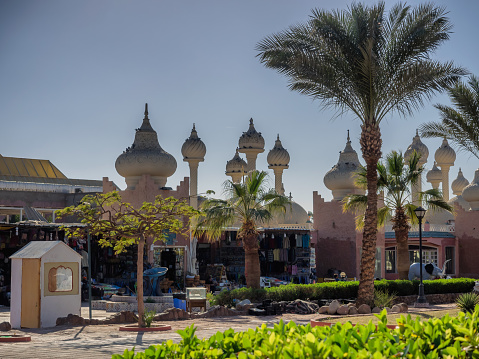 Market with onion domes in Sharm El-Sheikh Sinai, Egypt
