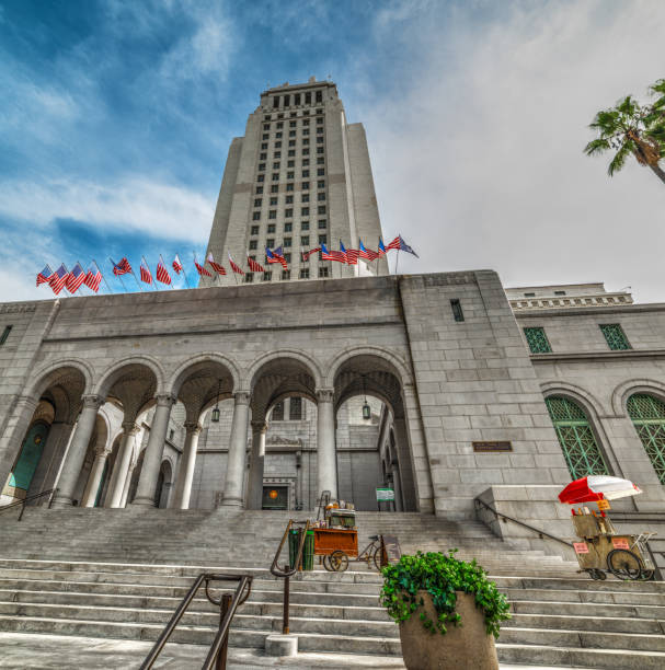 мэрия лос-анджелеса - los angeles city hall стоковые фото и изображения