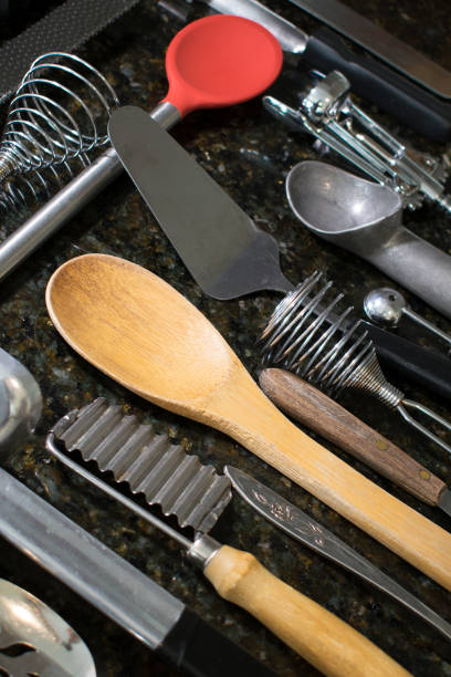 istock Kitchen utensils arranged on a counter 913760316