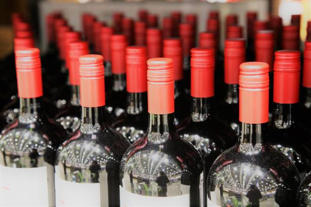 istock A liquor packed on a shelf 913768466