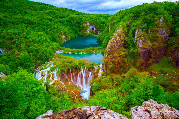istock Waterfalls in Plitvice National Park 913769284