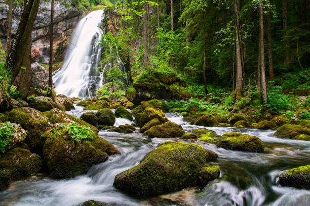 The majestic Gollinger Waterfall in Austria, Europe