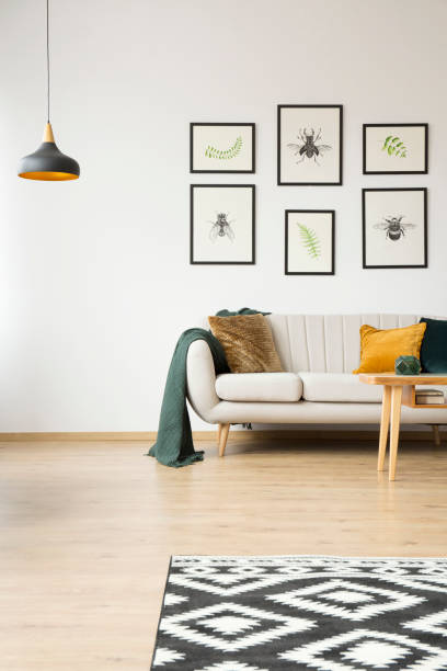 istock Posters in bright living room 913769384