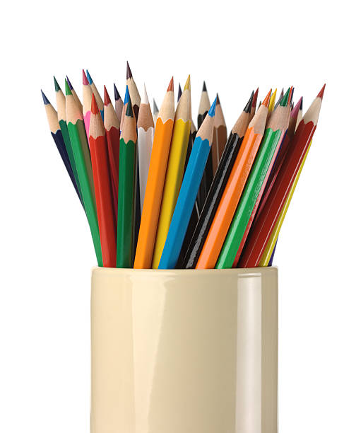 istock Bunch of color crayons in a cup 91378279