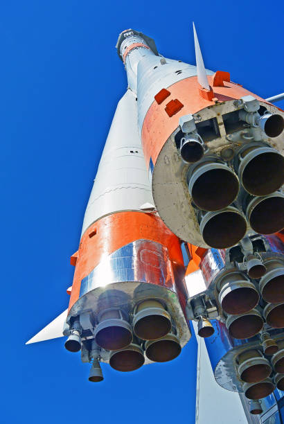 istock The Monument of Russian space transport rocket. 913785572