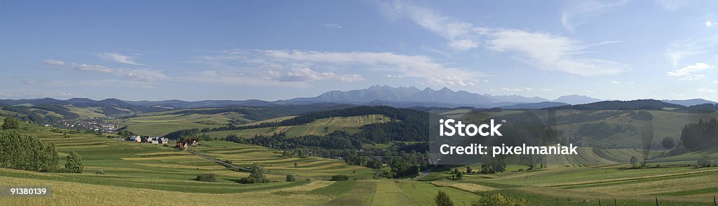 Panorama aus polnischen Berge - Lizenzfrei Alm Stock-Foto