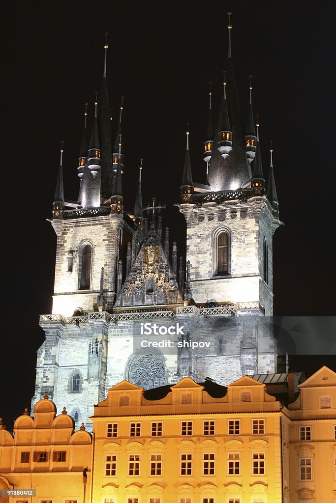 Abend Prag - Lizenzfrei Alt Stock-Foto