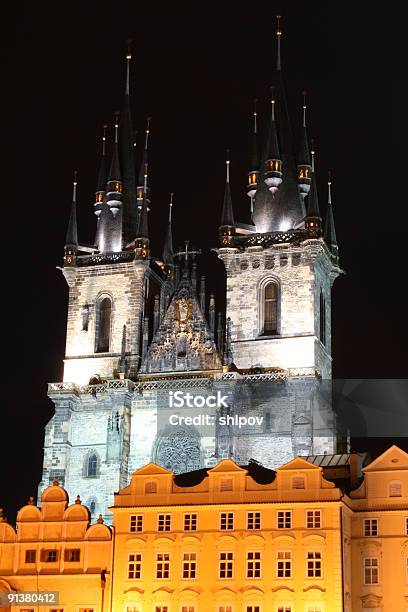 Abend Prag Stockfoto und mehr Bilder von Alt - Alt, Architektur, Baum