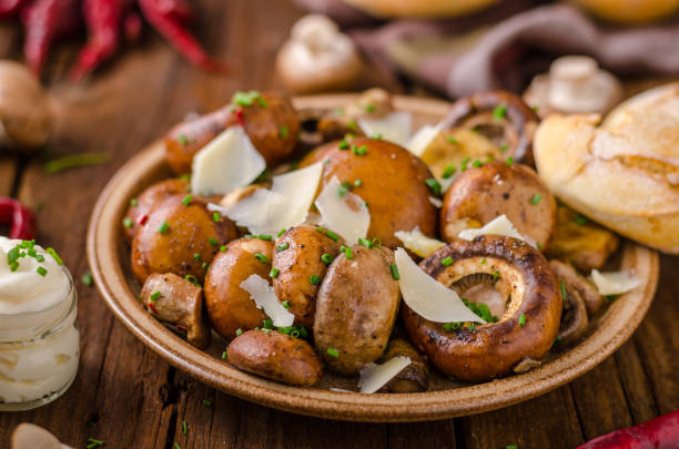 istock Mushrooms salad, parmesan and mayo 913804144