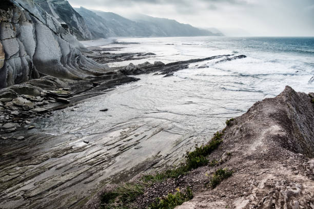 Flysch in Zumaia. Basque Country. Spain.