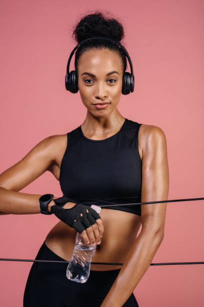 istock Healthy woman taking a break after training 913809046