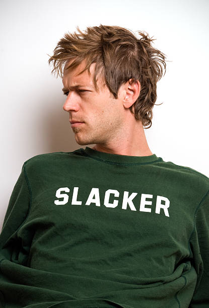 Slacker Guy Portrait stock photo