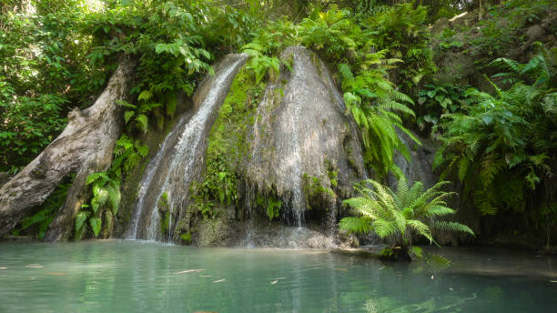 istock Beautiful tropical waterfall. Philippines Cebu island 913809340