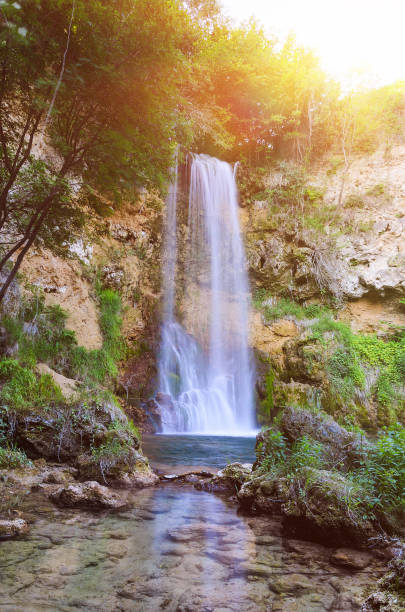 istock Waterfall in deep forest, Veliki buk, Serbia 913811626