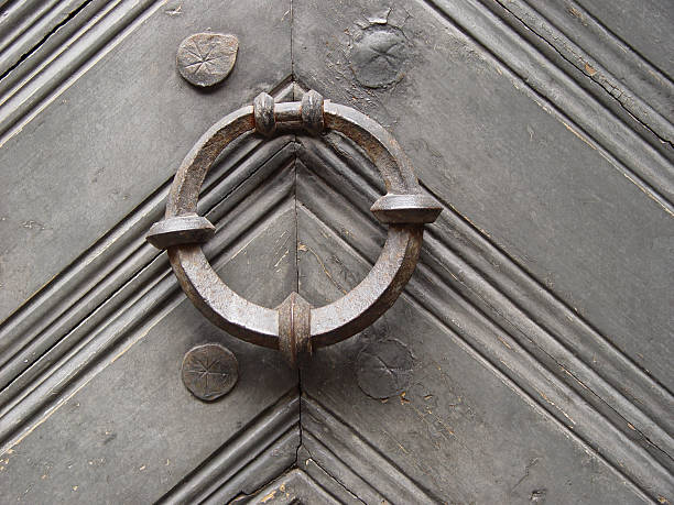 istock Ancient wooden door 91381469