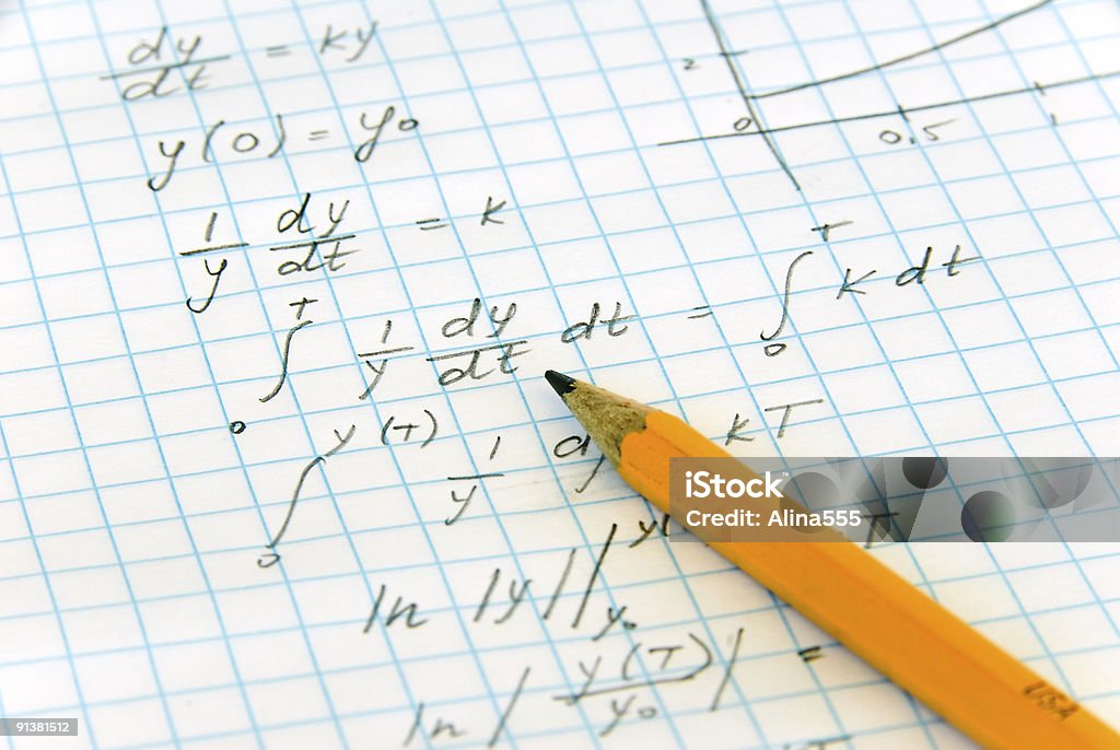 Math Photo Equations Math Equations With Pencil Stock Photo - Download Image Now - Adult ...