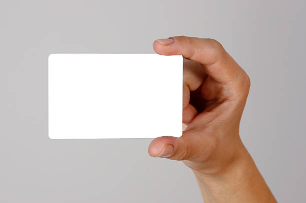 hand, die visitenkarte - template business business card holding stock-fotos und bilder