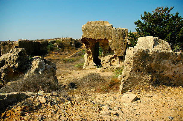 istock old brick houses in Cyprus 91382081