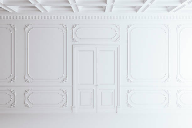 istock 3d render of beautiful clean vintage interior 913823538