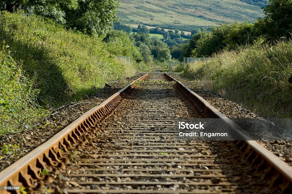 Old vías de ferrocarril en Irlanda - Foto de stock de Aire libre libre de derechos