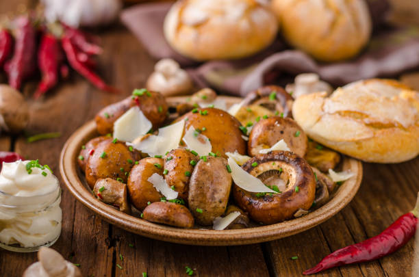 istock Mushrooms salad, parmesan and mayo 913827520