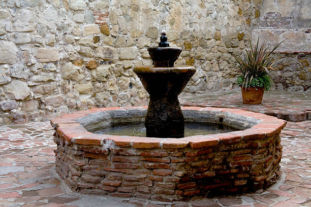istock Courtyard fountain 91383404