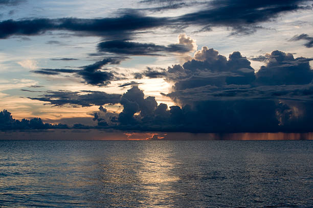 istock Late Evening Thunderstorm over the Gulf of Mexico 91383502
