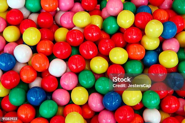 Colorful Bubble Gum Stock Photo - Download Image Now - Backgrounds, Blue, Bubble Gum