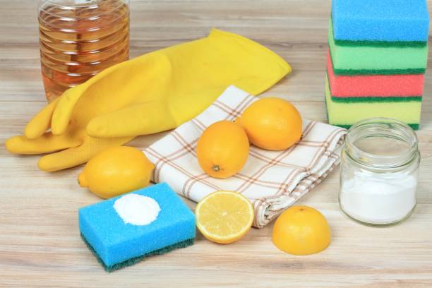 istock Eco friendly natural cleaners. Home cleaning concept 913839238