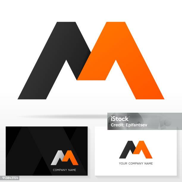 Letter M Design Vector Sign Stock Illustration - Download Image Now - Letter M, Abstract, Letter B