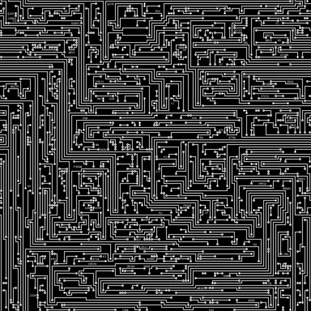 Photo of Circuit Board Texture Seamless 04