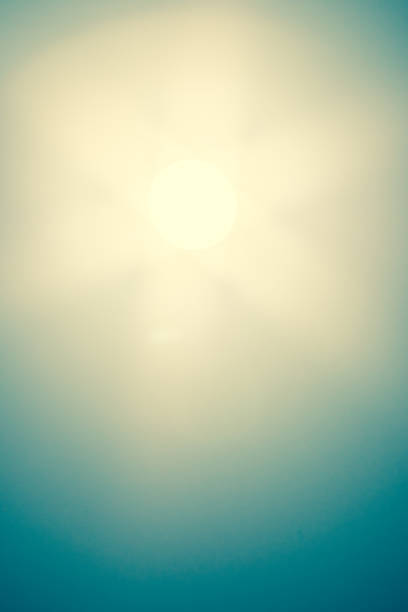 Abstract cross-processed defocused image of supermoon