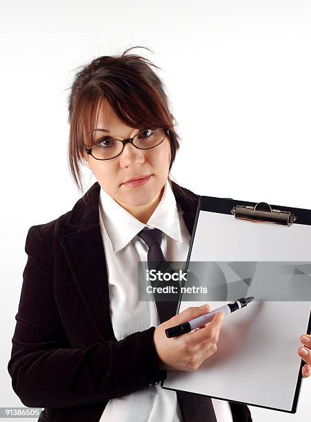 Foto de Segurando A Prancheta5 e mais fotos de stock de Adulto - Adulto, Apontar - Sinal Manual, Apresentação - Discurso